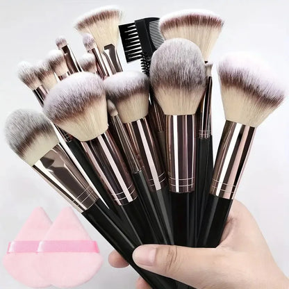 Professional 3-20PCS Makeup Brushes Set Eyeshadow Foundation Concealer Blending Blush Brush Kabuki Soft Fluffy Women Beauty Tool