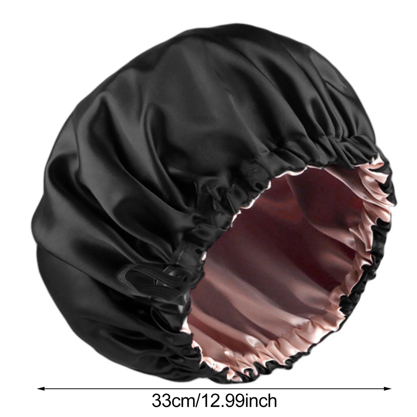 Women Shower Cap Sleeping Satin Bonnet Lace-up Bow Waterproof Women Braids Curly Night Hat Beauty Parlor Cap Salon Hat