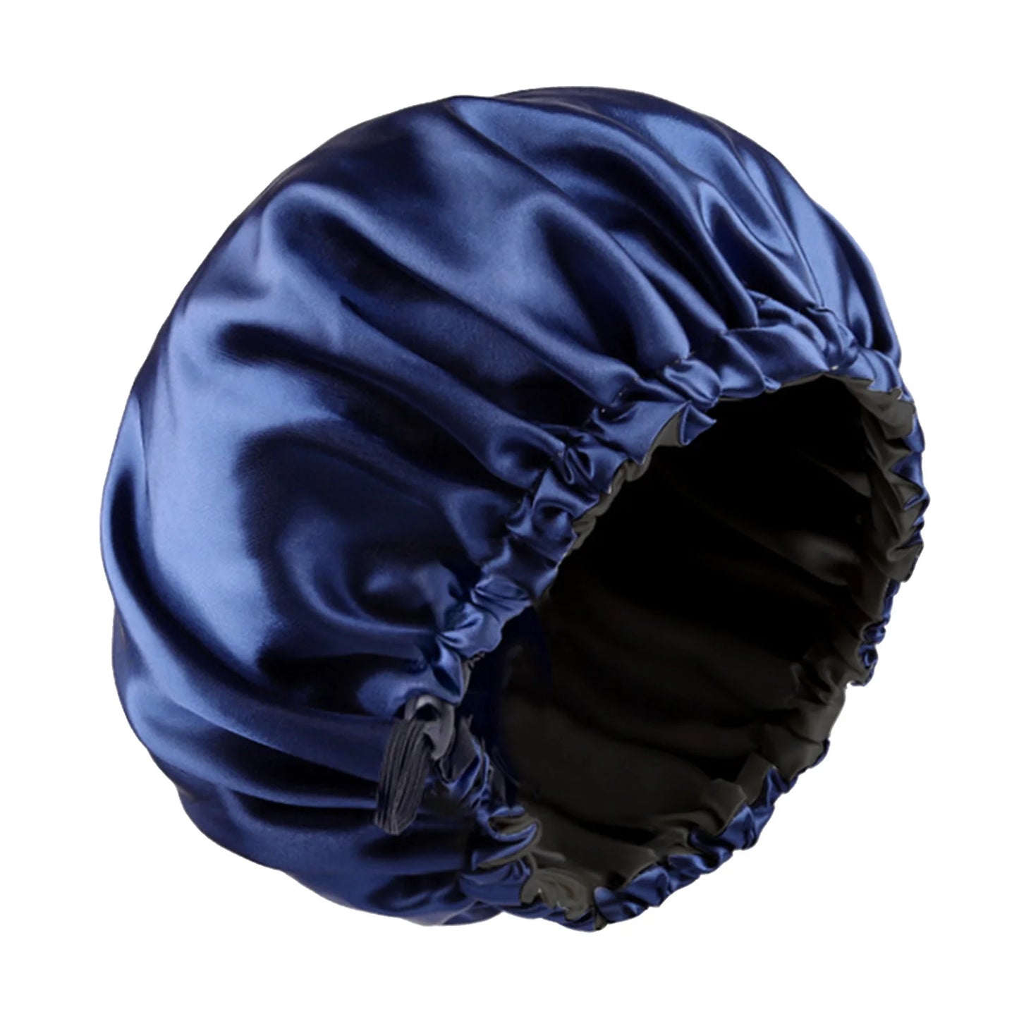 Women Shower Cap Sleeping Satin Bonnet Lace-up Bow Waterproof Women Braids Curly Night Hat Beauty Parlor Cap Salon Hat