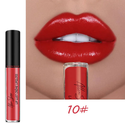 12 Colors Sexy Women Lipstick Waterproof Long Lasting Moisturizing Lip Gloss Vivid Colorful Lip Gloss Women Makeup Lips