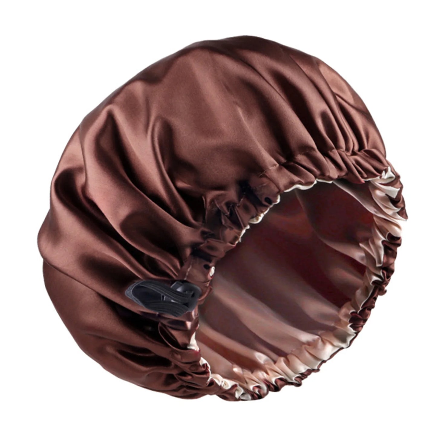 Women Shower Cap Sleeping Satin Bonnet Lace-up Bow Waterproof Women Braids Curly Night Hat Beauty Parlor Cap Salon Hat