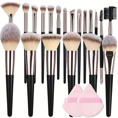 Professional 3-20PCS Makeup Brushes Set Eyeshadow Foundation Concealer Blending Blush Brush Kabuki Soft Fluffy Women Beauty Tool