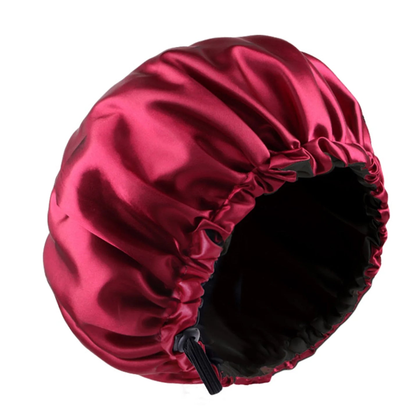 Women Shower Cap Sleeping Satin Bonnet Lace-up Bow Waterproof Women Braids Curly Night Hat Beauty Parlor Cap Salon Hat